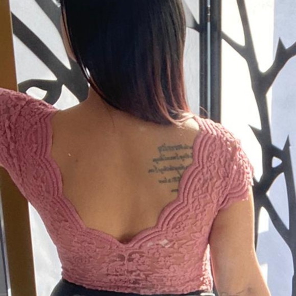 Be Mine Mauve Bodysuit - Picture 4 of 6